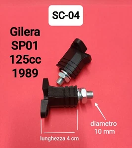 COPPIA SUPPORTI IN GOMMA PER FRECCE Gilera SP01 125cc. 1989 CEV 326-327 - Foto 1 di 4