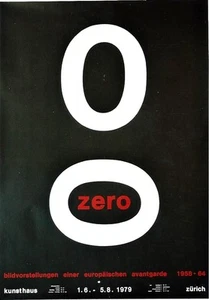 Póster original vintage ZERO GROUP ART EXPO ZURICH 1979 - Imagen 1 de 1
