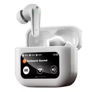 LCD Touchscreen Bluetooth Wireless Headphones Headset Active Noise Reduction TWS - Picture 1 of 10