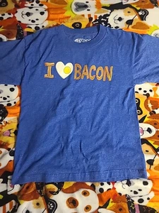 Hybrid Tees I Love Bacon T-Shirt Jungen Jugend Größe Large Frühstück T-Shirts - Bild 1 von 10