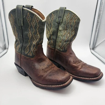 Dan Post Boots Majesty Square Toe Kids Size 1.5 D  Western Boots Mid Calf - Image 1 of 4