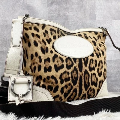 Bolso de Hombro Dolce&Gabbana Lona Amarillo Leopardo Edición Limitada Un producto popular Foto 1 de 4