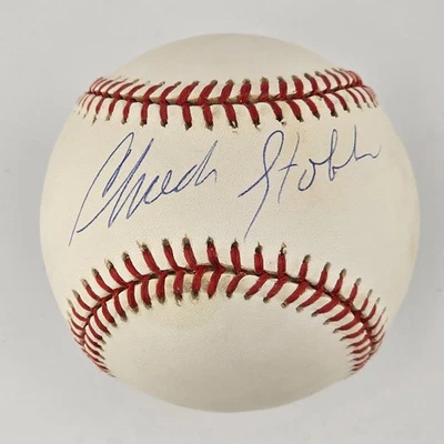 Chuck Stobbs Signed Baseball. Washington Senators. PSA - Image 1 of 3