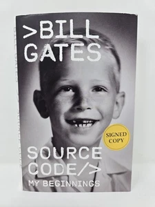 Bill Gates Source Code My Beginnings Autographed Hardcover Book SIGNED - Picture 1 of 3