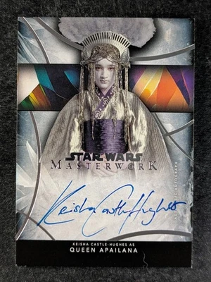 2024 Star Wars Masterwork Topps KEISHA CASTLE-HUGHES As QUEEN APAILANA Auto SP - Image 1 of 3