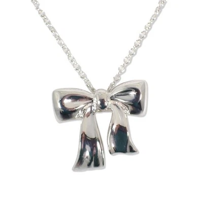 [Used] TIFFANY/Tiffany 925 Ribbon Pendant/Necklace/j100-8 - image 1 of 4