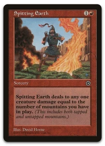 Spitting Earth (LP) Portal Second Age P02 Magic MTG - Picture 1 of 2