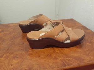 Ariat Damen 96723 Braun Hellbraun Leder Pantoletten Sandalen. Größe 8 B. Braun. - Bild 1 von 9