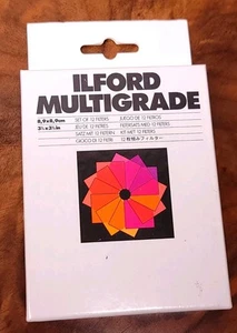 NUEVO Ilford Multigrado Juego de 12 Filtros 3 1/2” x 3 1/2” 3.5” x 3.5” SELLADO - Imagen 1 de 3