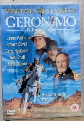 Geronimo (1993) DVD Gene Hackman Robert Duvall UK Region 2 PAL NEW SEALED - Image 1 of 2