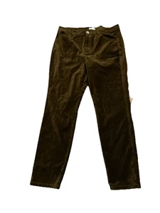 Pantalones de terciopelo J Jill oliva profundo talla 10P nuevos con etiquetas - Imagen 1 de 4