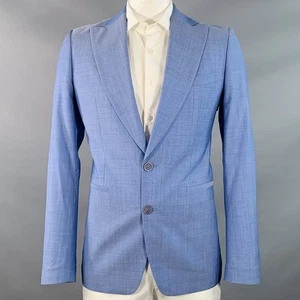 Sportmantel VIKTOR & ROLF Größe 42 blau Schurwolle spitzes Revers - Bild 1 von 15