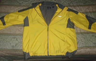 CHAQUETA/ABRIGO CHAPS 100% POLI FORRADA PESADA CREMALLERA COMPLETA GRANDE AMARILLO GRIS Foto 1 de 4