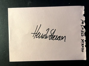 HENRIK STENSON - RYDER CUP GOLFER - SIGNED ALBUM PAGE - Picture 1 of 1