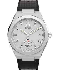 Q Timex® Continental GMT 39mm Synthetic Rubber Strap Watch (3 Monate Alt) - Bild 1 von 3