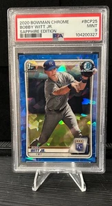 2020 Bowman Chrome Sapphire Edition BCP25 Bobby Witt Jr. Royals RC Rookie PSA 9 - Bild 1 von 3