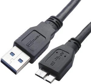 USB 3.0 Micro Cable, 3.3FT, Heavy Duty High Speed Hard Drive Cable, USB 3.0 A... - Picture 1 of 9