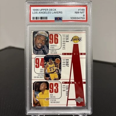 1996-97 Upper Deck - Building a Winner Kobe Bryant, Shaquille O'Neal #148 (RC) - Image 1 of 4