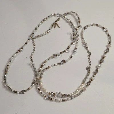 Collar SILPADA Stardust 54 plata esterlina latón perlas cristal cuentas Foto 1 de 4