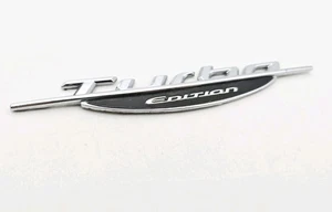 TURBO EDITION EMBLEM LOGO BADGE SYMBOL CHROME LETTERS  - Bild 1 von 3