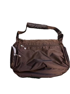 eBags Crossbody Shoulder Bag Brown Messenger Bag Travel School Multi Pockets - Picture 1 of 4