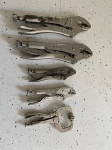 Lot Of 5 Vise Grip Pliers - Picture 1 of 5