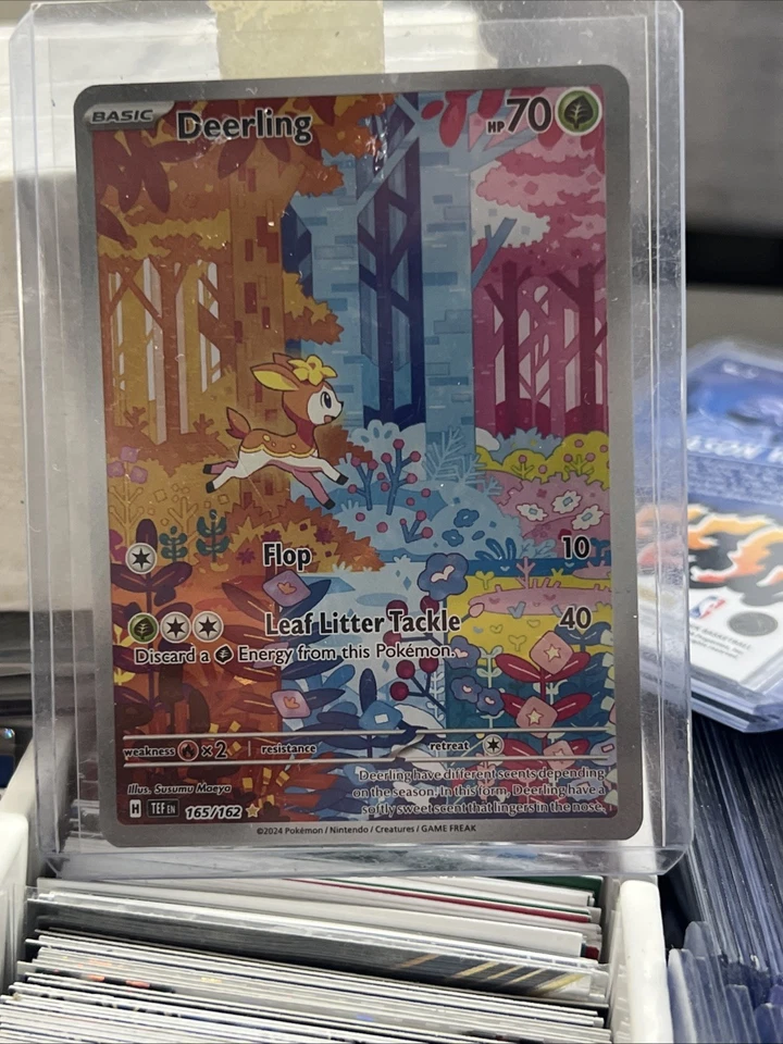 Pokémon TCG Deerling Illustration Rare. SV05: Temporal Forces 165/162 NM - Image 1 of 1