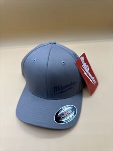 Milwaukee Fitted Hat Large/Extra Large Men/Women Cotton/Polyester Gray 504G-LXL