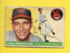 1955 Topps Hal Newhouser #24 Cleveland Indians GOOD WATER STAIN FREE SHIPPING