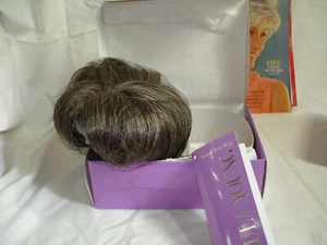 NEW Paula Young Curl-Able Hollywood Bang Wig Topper Color: 44 Salt & Pepper - Picture 1 of 6