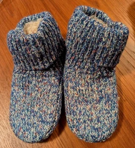 NEW BOMBAS Sherpa-Lined Gripper Slipper Bootie , 11-13 Toddler - Picture 1 of 3