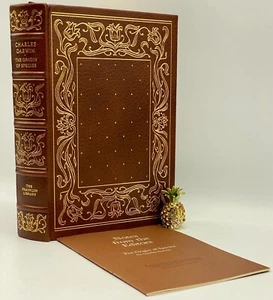 Franklin Library THE ORIGIN OF SPECIES Collectors LIMITED Edition LEATHER BOOK - Picture 1 of 12