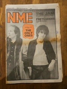 NME New Musical Express March 17th 1979 The Only Ones Cover Sham 69 - Imagen 1 de 8