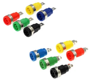 ✅ 1-10x Einbaubuchse Ø 4mm Labor Bananen Sicherheitsbuchse Isoliert Buchse - Bild 1 von 15