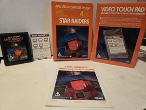 Atari 2600 STAR RAIDERS rare Game + Manual + Overlay + Touch Pad w/ Big Box, - Picture 1 of 16