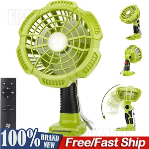 Camping Fan Cordless Fan For Ryobi 18V Battery Fan Portable With Light Remote - Picture 1 of 8