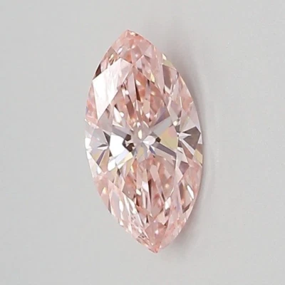 0.55 Ct MARQUISE Cut Fancy Pink VS1 Clarity IGI Certified Lab Grown CVD Diamond - Image 1 of 4