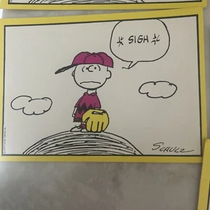 5 Vintage Charlie Brown Ambassador Postcards By Charles Shulz - Picture 1 of 6