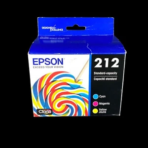 212 Ink Cartridges for Epson T212520-S / T212520-CP Cyan Magenta Yellow - Picture 1 of 8