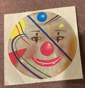 Vintage 1982 Lisa Frank Folie 2" Clown Sticker - Bild 1 von 2