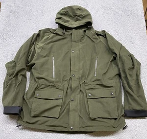 Mil-Tec Jacket Mens 3XL Green Rip-Stop Noiseless Waterproof Full Zip Up Pockets - Picture 1 of 20