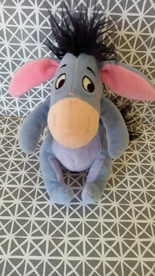 Peluche doudou Bourriquet bleu rose 15 cm Disney Store - Photo 1/2
