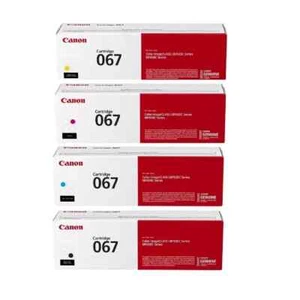Canon 067 Black, Cyan, Magenta, Yellow Toner Cartridges Set, Pack Of 4 - Picture 1 of 5