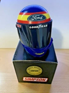 BRETT BODINE SIMPSON MINI RACING HELMET FORD GOODYEAR LOWE'S HOME IMPROVEMENT - Picture 1 of 4