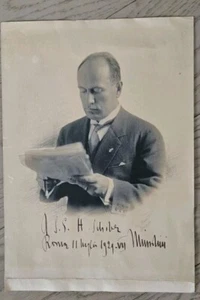 Benito Mussolini signed photo 1927; Authentic (documentation not included) - Picture 1 of 7
