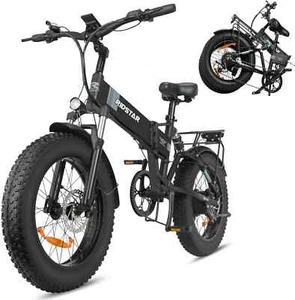 Ridstar H20 1000W 48V, 15Ah, Ruedas De 20″x4.0 Bicicleta Eléctrica E Bike - Imagen 1 de 16
