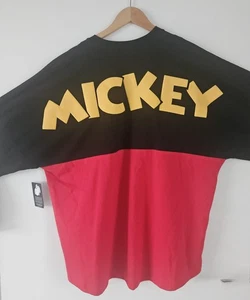 Very Rare Disneyland Paris Mickey Mouse Two Colour Spirit Jersey Size XXL - Picture 1 of 4
