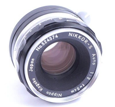 Lente Tick Mark Nippon Kogaku Nikkor-S 5cm f2 50mm Non AI Nikon Pat.Pend Perfect - Imagen 1 de 4
