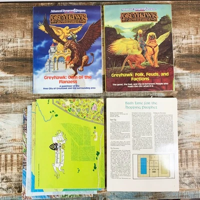 AD&D Greyhawk Adventures Books, Maps and Handouts From Box Set TSR 1043 - Image 1 of 3