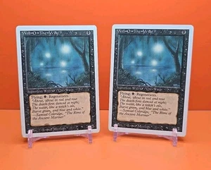 ⚫️⚫️⚫️ (2) 1994 MAGIC The Gathering REVISED 3RD EDITION WILL-O-THE-WISP PLAYED - Picture 1 of 6